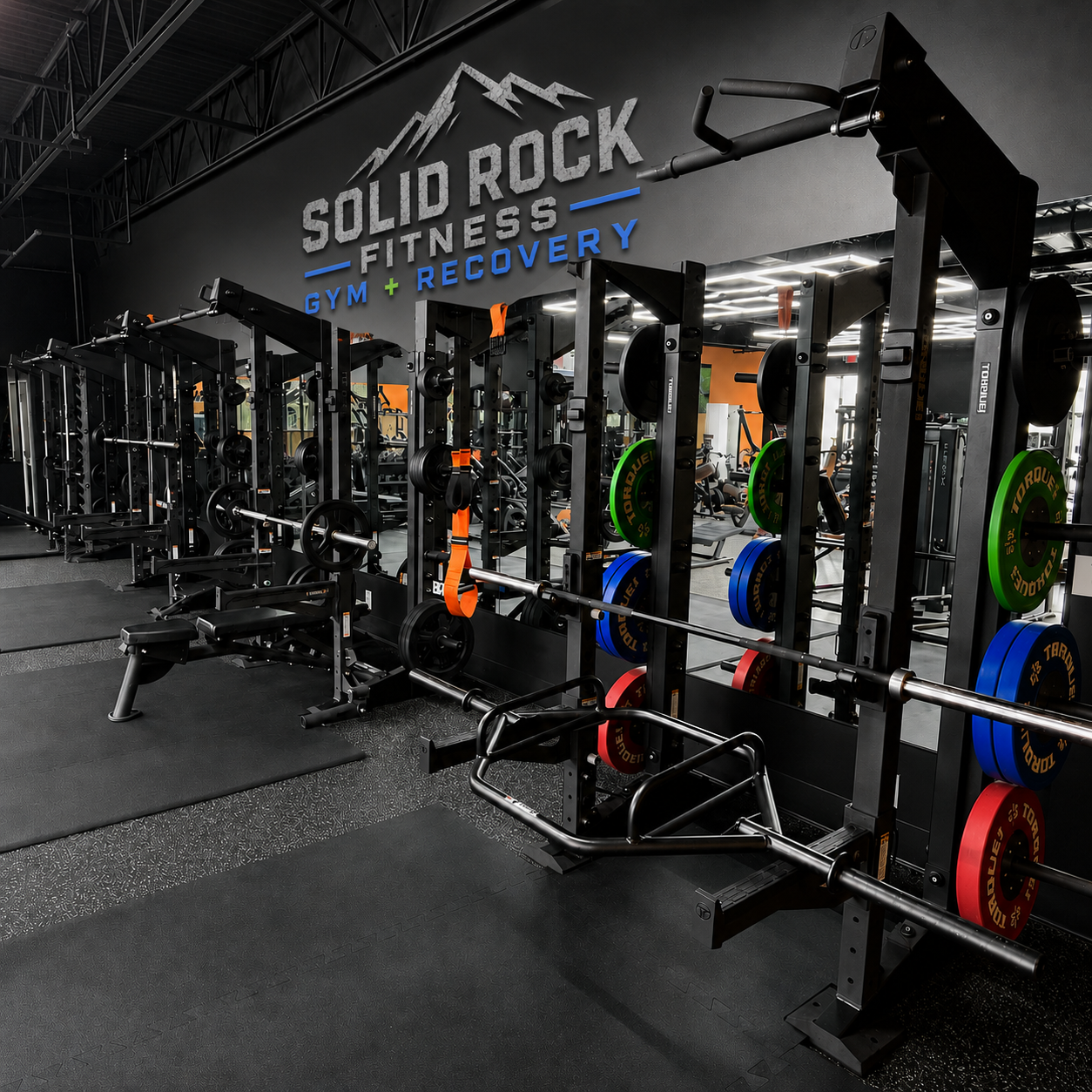 Solid Rock Fitness gym floor